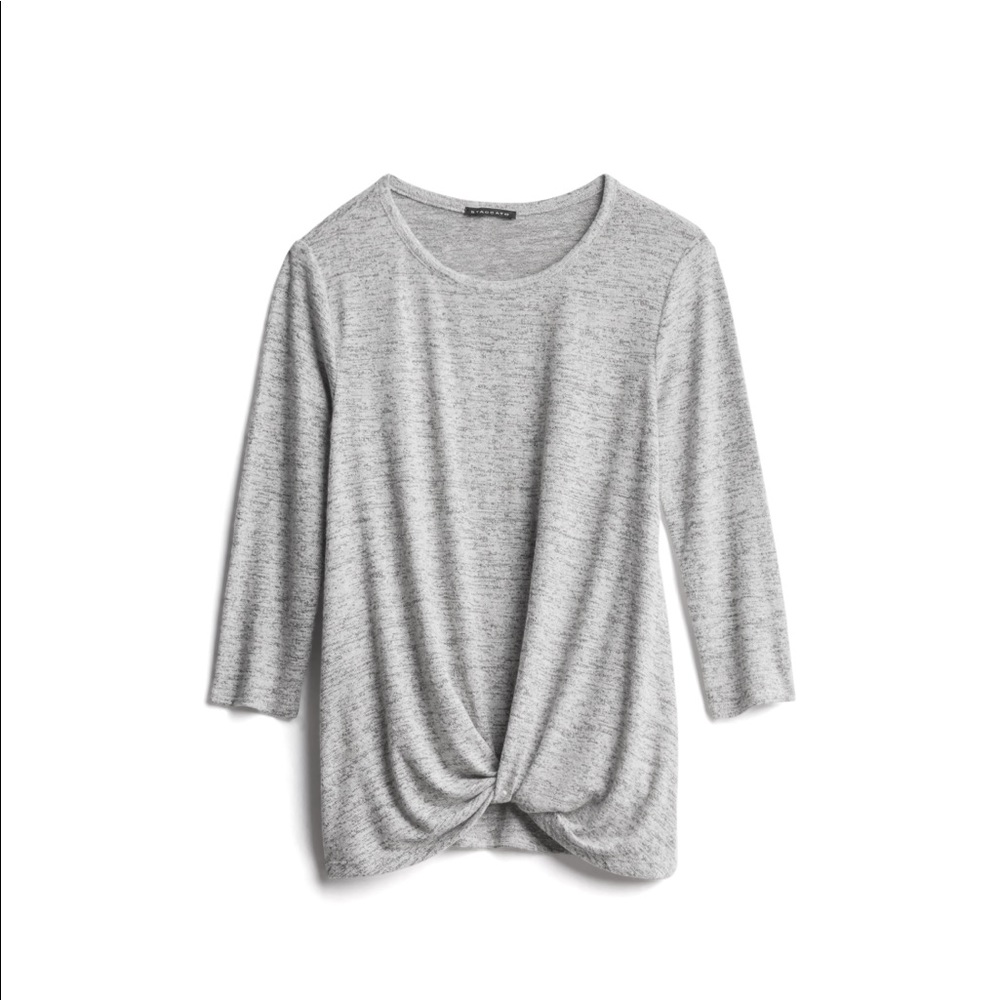 3/4 grey sweater